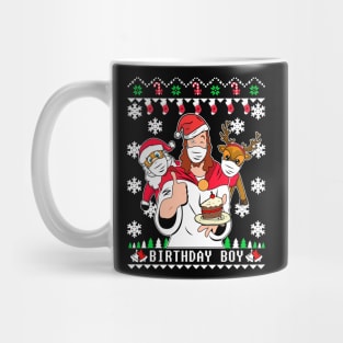 Birthday Boy Christmas Sweater. Funny Christmas Sweater 2020. Mug